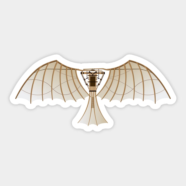 davinci wings Sticker by ocelotlcalli